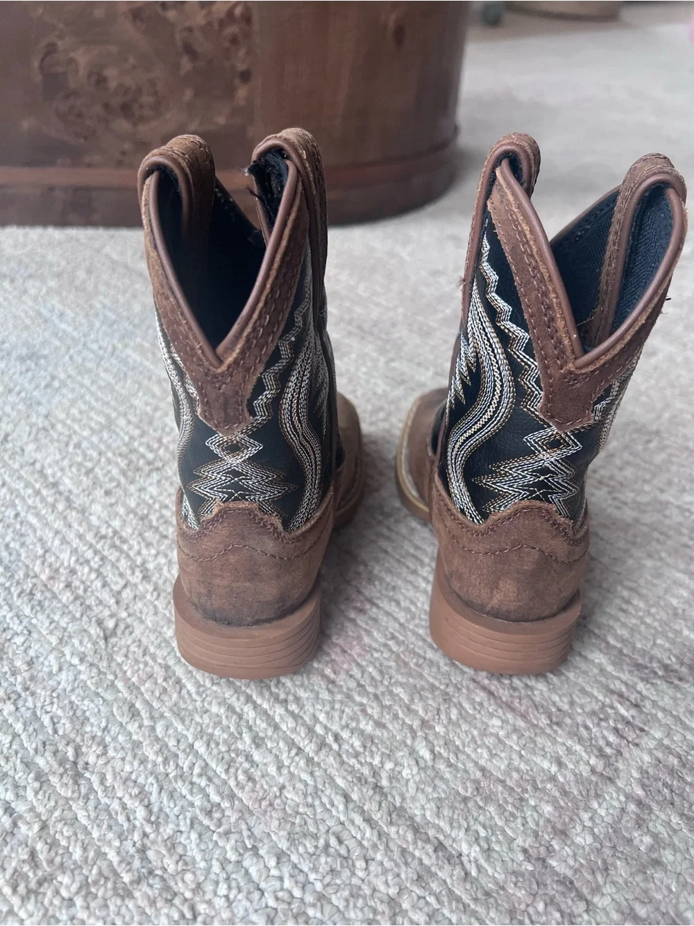 Toddler Durango Brown Suede Western Cowboy Boots